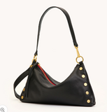 HAMMITT-Kyle Med Black/Brushed Gold Red Zip