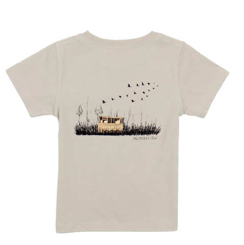Properly tied-Boys Duck Blind SS Linen