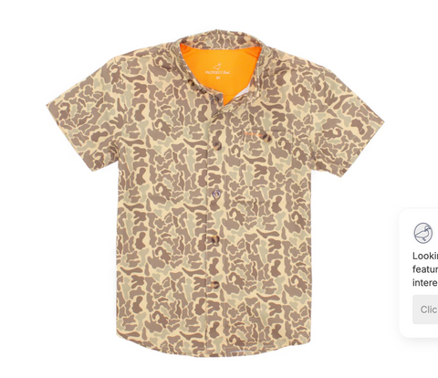 Properly Tied- Boys Sportsman Field Shirt Vintage Camo