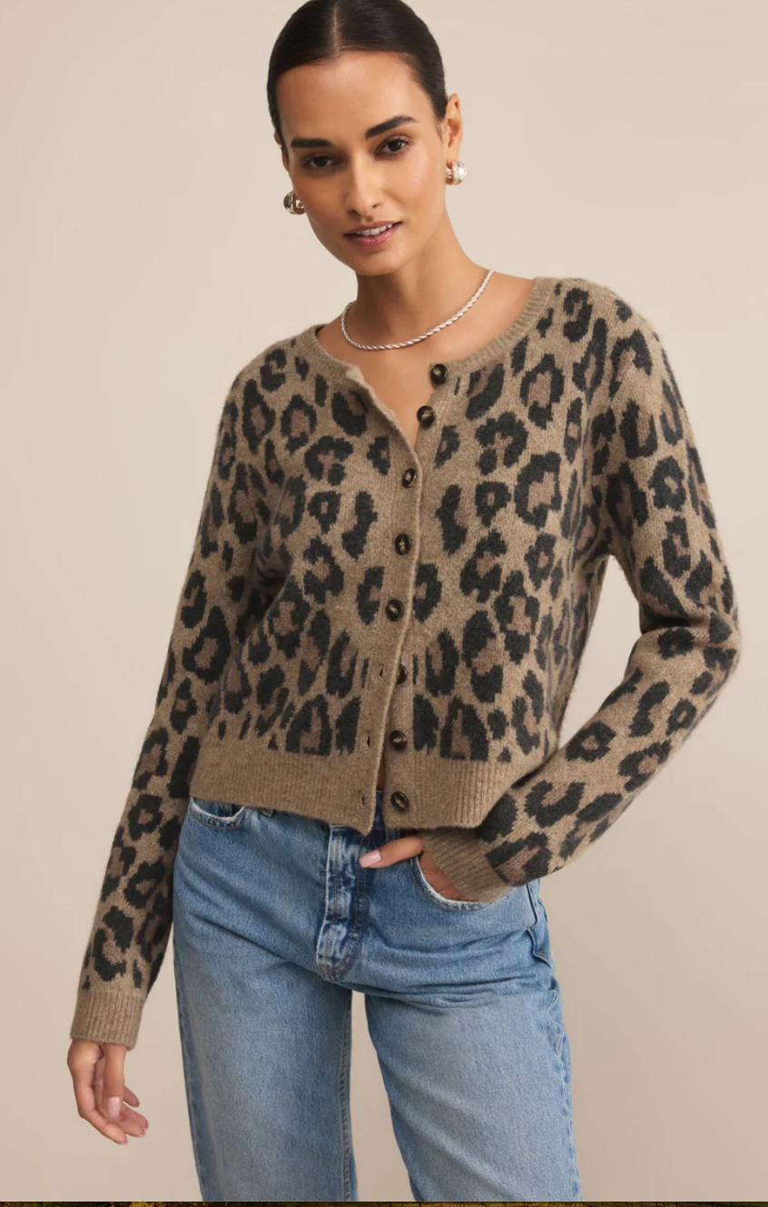 トップス Fake As Flowers Bobby Leopard Cardigan トップス Fake As Flowers Bobby Leopard Cardigan Fake As