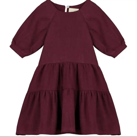 Vignette- Alice Dress-Maroon 