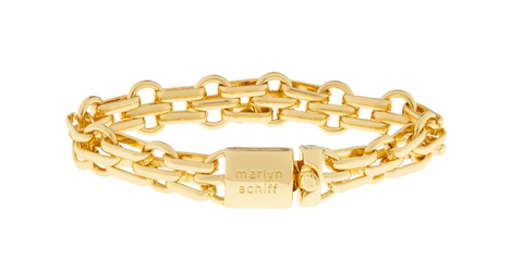 Marlyn Schiff-woven link bracelet