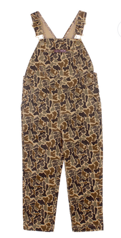 Properly Tied-Boys Harvest Overalls Vintage Camo