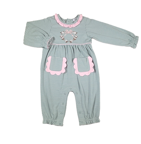 ISHTEX-COTTON GIRL'S ROMPER