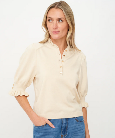 SIXFIFTY-daphne top [taupe]