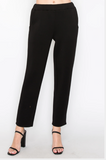 JOH-Black Scuba Pearl Top and Pants SET