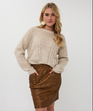Esqualo- Sweater V-neck lurex