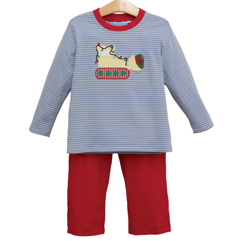 Trotter Street- Constructing Christmas Pants Set
