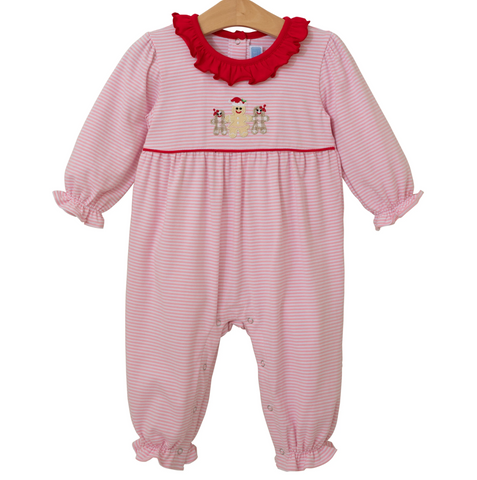 Trotter Street -Gingerbread Ruffle Romper