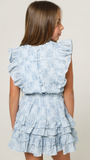 Summer Loving-Gustavia Dress Mini Roses Blue