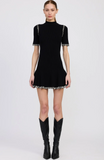 En Saison-Romilla Stitch Mini Dress
