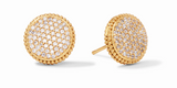 Julie Vos-Fleur-de-Lis Pavé Stud