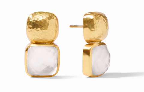 Julie Vos-Catalina Earring Iridescent Clear Crystal