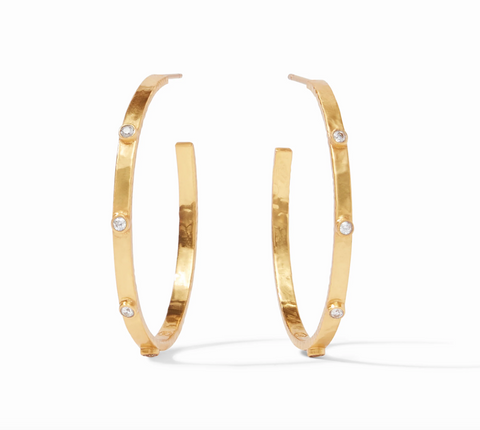 Julie Vos- Crescent Stone Hoop