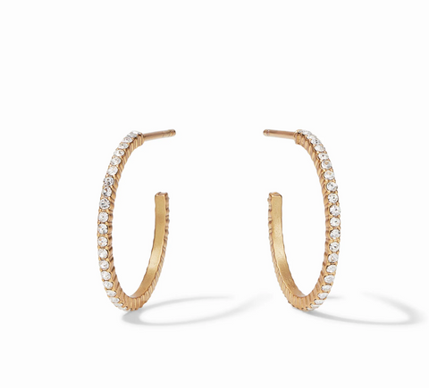 Julie Vos-Windsor Hoop Small-Cubic Zirconia