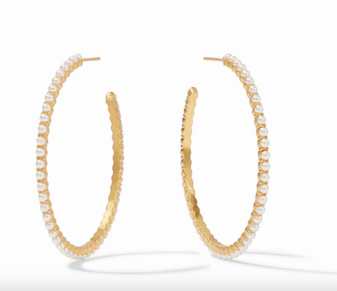Julie Vos-Juliet Hoop Large Pearl