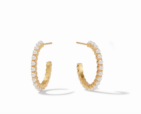 Julie Vos-Juliet Hoop- Small Pearl
