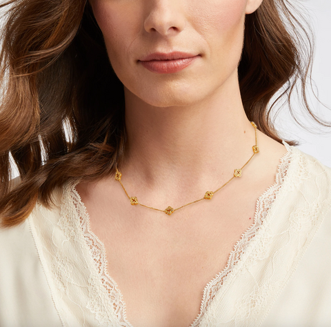 Julie Vos- Florentine Demi Delicate Station Necklace