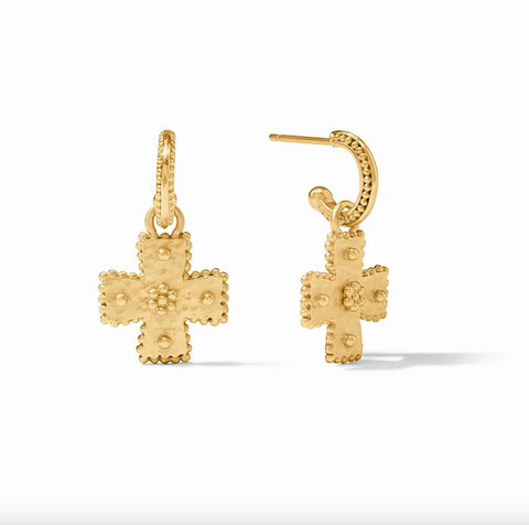 Julie Vos- Canterbury Hoop & Charm Earring