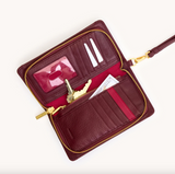 Hammit-Bryant Wallet-Cherrywood Pebble/Brushed Gold