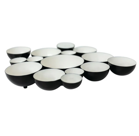Nora Flemmin-black and white bubble bowl