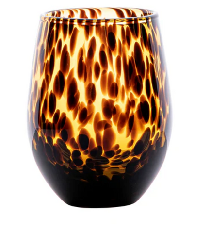 Juliska-Puro Stemless Wine Glass - Tortoiseshell