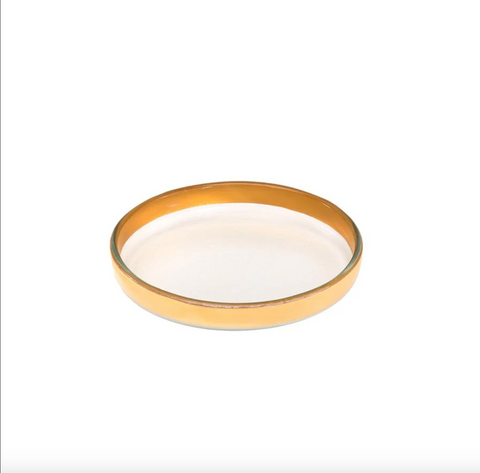 Annieglass-Mod Small Round Plate