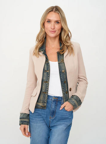 Six/Fifty-clarissa *made in italy* blazer [taupe]