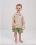 The Oaks-Benjamin Harvest Fields Plaid Short Set