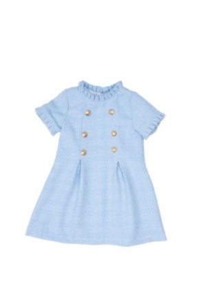 The Oaks-Emerson Blue Twinkle Tweed Dress