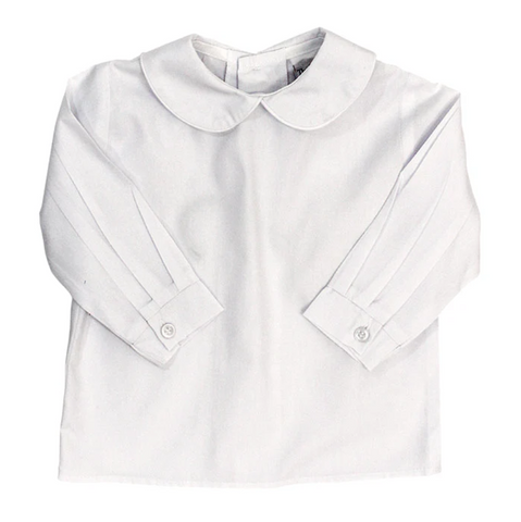 Bailey Boys-Boys Long Sleeve Button Back Shirt-White