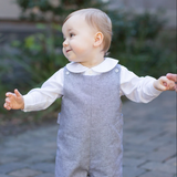 Bailey Boys-Boys Long Sleeve Button Back Shirt-White