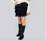 Hannah Banana- Tiered Ruffle Skort with Bow