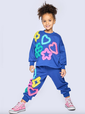 Baby Sara- Mesh Heart, Star, Flower Detail Set