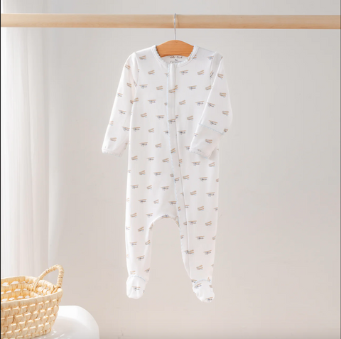 Nola Tawk-Baby Basics: Just Plane Cute Organic Cotton Baby Pajamas