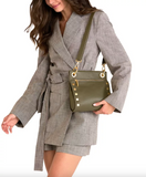 Hammit- Tony med- Olive and Gold Brush Zip