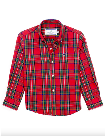 Properly Tied-Boys Seasonal Sportshirt Yuletide