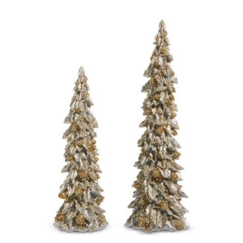 Raz- 19" Glitter Trees- Set of Two