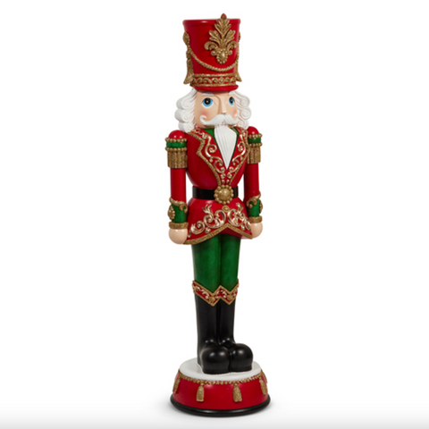Raz- 36" Red and Green Nutcracker