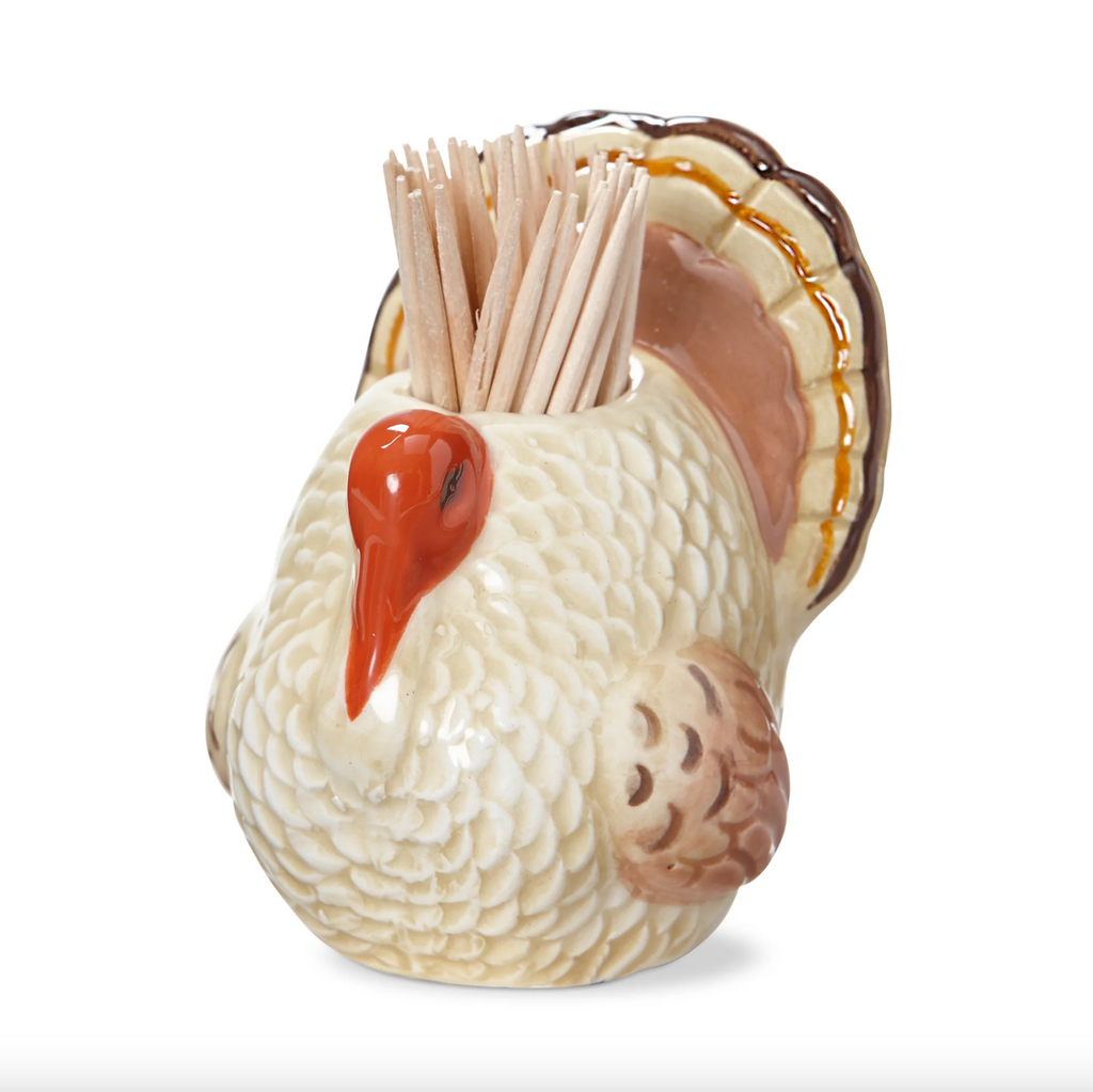 Tag Turkey Toothpick Holder Set