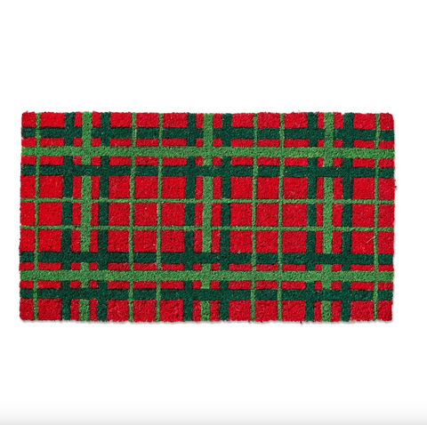 Tag- Merry Plaid Coir Mat