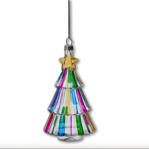 Tag- Multi Stripe Tree Ornament