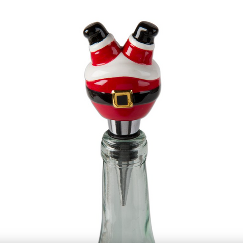 Tag- Jolly Santa Bottle Stopper