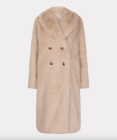 Esqualo-Coat hairy long- Sand