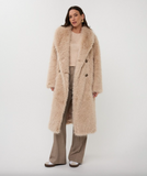 Esqualo-Coat hairy long- Sand