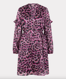 Esqualo- Dress Feather Flow- Purple