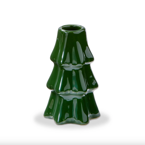 Tag- Pine Tree Taper Holder Large