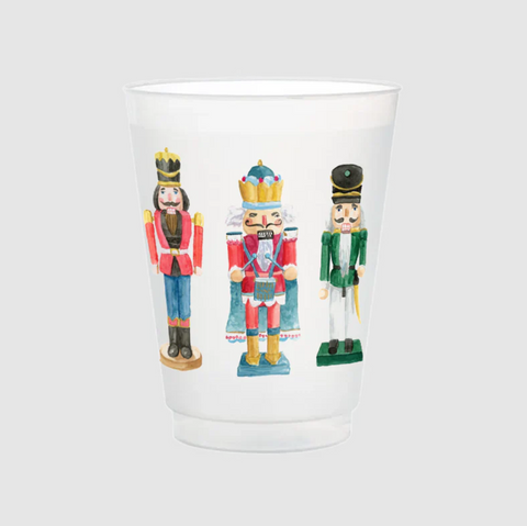 Taylor Paladino-Nutcracker Drummers Frosted Cups | Set of 6