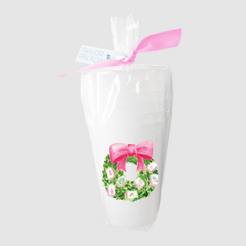 Taylor Paladino- Mahjong Wreath Frosted Cup