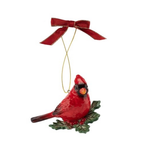 Spode-Christmas Tree Cardinal Ornament